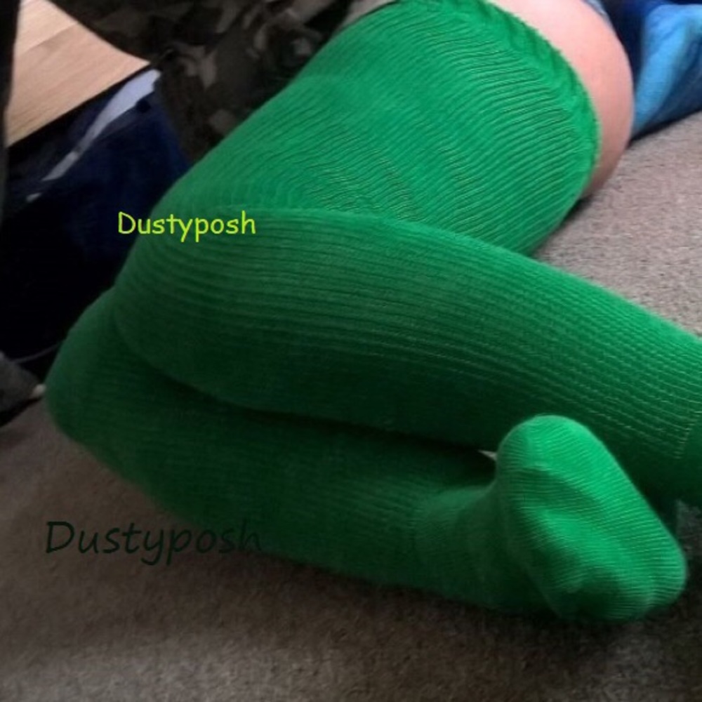 American Apparel Thigh High Socks Over Knee Vintage Green Boot Boston Celtics